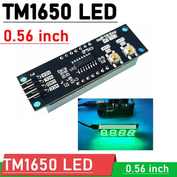 0.56 colių TM1650 4 skaitmenų skaitmeninio LED ekrano modulis su laiko tašku 2 raktas DC 3.3V-5V FOR Arduino UNO nano r3