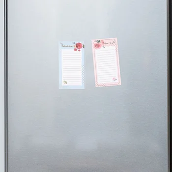 1 Knygų pirkinių sąrašas Magnetinė užrašų knygelė šaldytuvui Pilnas magnetas Atgal Notepad Dekoratyvinis atmintinės bloknotas