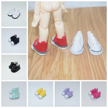 1 Pora drobinių batų BJD Doll Fashion Mini žaisliniai batai Sportbačiai Lėlių batai rusiškiems lėlių priedams Aukštos kokybės 5cm