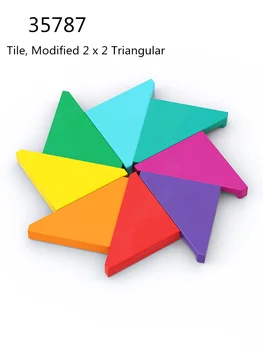 1 vnt Pastatų blokai 35787 66142 69537 plytelėmis modifikuotas 2 x 2 trikampių plytų birus modulinis GBC žaislas aukštųjų technologijų MOC rinkiniui