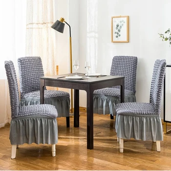 100% europietiško stiliaus aukščiausios klasės nėriniuotos kėdės užvalkalas staltiesė viešbučio valgomojo elastinės kėdės užvalkalas modernus paprasto stiliaus neslystantis