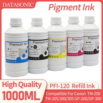1000ML PFI-120 pigmento rašalo užpildymo rašalas, suderinamas su Canon TM-200 TM205 TM300 TM305 GP-200 GP-300 spausdintuvo pigmentas Rašalas BK C M Y