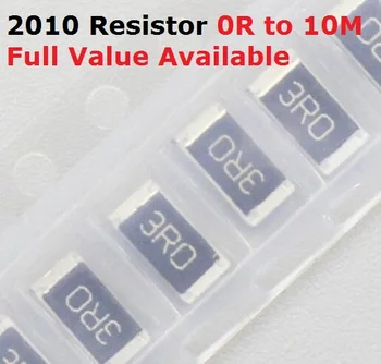 100PCS/lot SMD Chip 2010 rezistorius 68R/75R/82R/91R/100R 5% Varža 68/75/82/91/100/Ohm rezistoriai K Nemokamas pristatymas