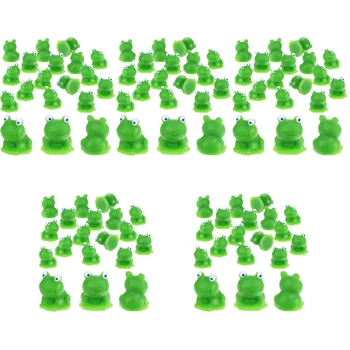 100vnt Mažoji varlių derva Amatai Miniatiūrinės kraštovaizdžio statulos Papuošalai Dirbtinės varlės Figūrėlės Mažas modelis Sodo dekoravimas