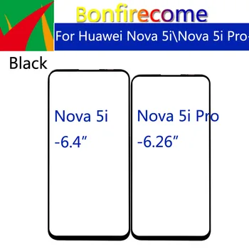 10Pcs\lot Huawei Nova 5i\ Nova 5i Pro priekinio lietimui jautraus ekrano stiklo išorinio objektyvo LCD priekinio stiklo keitimas