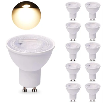 10PCS/LOT Spot Foco Gu10 prožektorius AC220V 5W 3000K/6000K LED šviesos lempa namų dekoravimui Pakeiskite halogeninę lempą