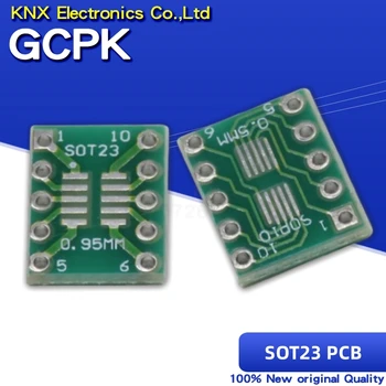 10PCS SOT23 MSOP10 SOP-10 UMAX į DIP10 PCB perdavimo plokštės DIP kaiščio plokštės žingsnio adapteris