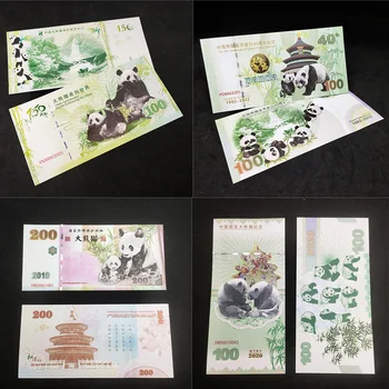 10vnt./lotas Mieli Kinijos nacionalinio lobio milžinės pandų banknotai su UV apsaugos nuo padirbinėjimo kolekcijos dovana