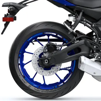 17inch motociklo lipdukų ratlankio padangų dekoratyvinių lipdukų ratų šviesą atspindinčių juostelių rinkinys skirtas Yamaha YZF-R7 YZFR7 2022 2023