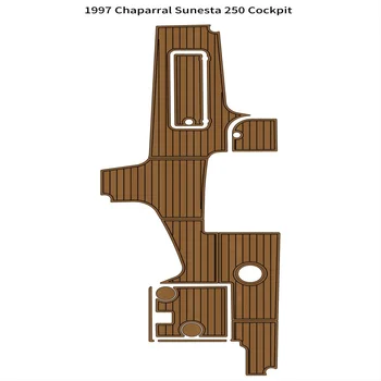 1997 Chaparral Sunesta 250 Cockpit Boat EVA Foam Faux Teak Deck Floor Pad Mat Backing Self Lipn SeaDek Gatorstep Style