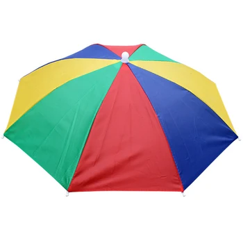 1pc 55cm sulankstoma skėčio kepurė virš galvos Žvejybos skėčio dangtelis lauko stovyklavimui Žvejyba Žygiai Neperšlampami žuvų reikmenys Pesca