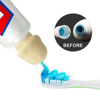 1Pc Smagus antgalis dantų pastai 3D dangtelis dantų pastos dozatoriaus dangteliui Creative Toothpaste Head Plastikinis dangtelis vonios kambario aksesuarai