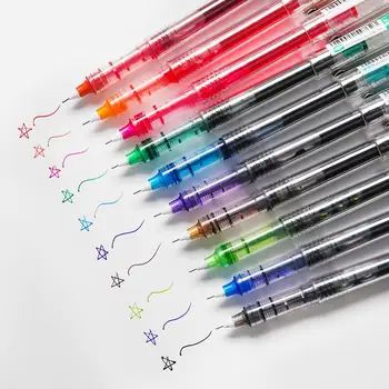 1vnt Deimantinis skaidrus rašalinis rašiklis be skysčio spalvos 0,5 mm tušinukai smulkiems rašikliams rašyti parašo piešimo mokyklinius reikmenis A6002