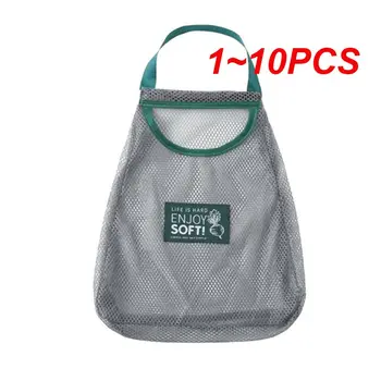 1~10PCS Virtuvės vaisių daržovių laikymo tinklinis krepšys Sieninis sundries laikymo krepšys Organizuoti nešiojamą kvėpuojantį pakabinimą