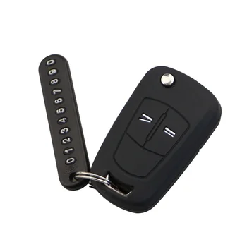 2 mygtukai atverčiami nuotoliniu būdu sulankstomo automobilio rakto dangtelio fojė dėklas su stovėjimo kortelės žiedu Vauxhall Opel Corsa Astra Vectra Signum silikonas