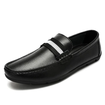 2022 Loafers Vyriški odiniai mokasinai Kvėpuojantys laisvalaikio batai Vyriški vairavimo batai Slysta ant tingių batų Verslo mada Itališki batai