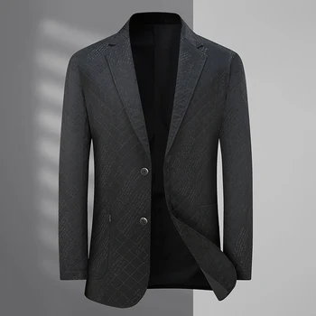 2023 Aukštosios mados didelio dydžio (XL-7XL) kostiumas Vyrams Gražus Trend Casual Business Single West Coat Add Fat Vidutinio amžiaus švarkai