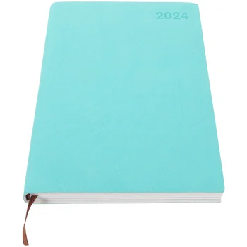 2024 Agenda Book Journaling Notebook Patogus akademinis planuotojas Patvarus rašymo popierius Kasdienio naudojimo bloknotai