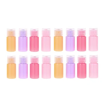 20Pcs 10ML nešiojami kelioniniai buteliai, atverčiami dangteliai, laikymo buteliai, losjonų dozavimo buteliukai (geltona, violetinė, raudona, rožinė, 5
