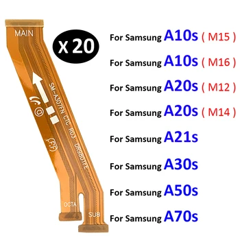 20Pcs/lot, originali pagrindinės plokštės pagrindinės plokštės jungtis Lankstus kabelis, skirtas Samsung Galaxy A10S A20S A30S A40S A50S A60S A70S