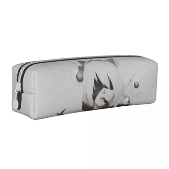 2b Nier Automata Nier Blindfold Art Pencil Cases Anime Girls Cat Ears Pen Box Bags Student Large Office Gifts Pencilcases