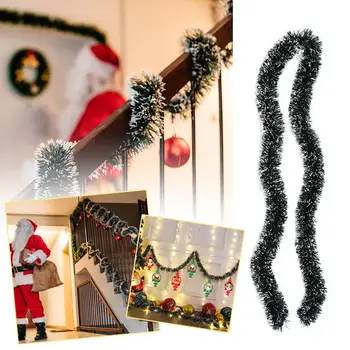 2m Kalėdų eglutės pakabukas Girliandos petnešos Kalėdų dekoravimo modeliavimas Girliandos medžio žolės langas Šventinis vainikas Chri C1o1