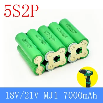 2s1p 1s3p 3s2p 4s2p 5s2p 8.4v 3.7V 10.8V 16.8v 18V MJ1 akumuliatorius 18650 3500 MAh baterija 18V atsuktuvo baterija