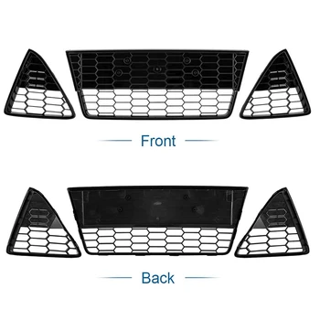 3Vnt Automobilio korio formos priekinio buferio apatinės grotelės Ford Focus 2012 2013 2014