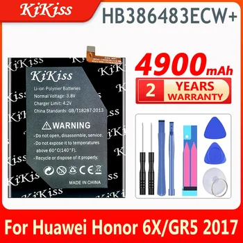 4900mAh HB386483ECW+ Baterija Huawei Honor 6X / GR5 2017 BLL-L23 L21 L22 / Mate 9 lite BLN-L24 L22 L21 / G9 plus / Maimang 5