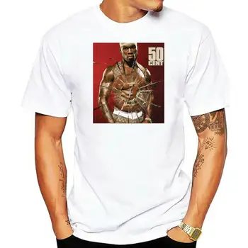 50 Cent Get Rich Or Die Tryin 80s Mens Crew Neck Big Tall Tee marškinėliai