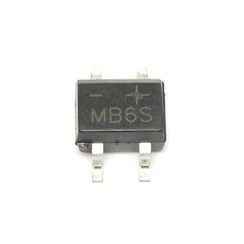 50Pcs MB6S Smd 0.5A 600V Single Fasen diode Gelijkrichter Bridge Sop-4 Nieuwe en originele ic