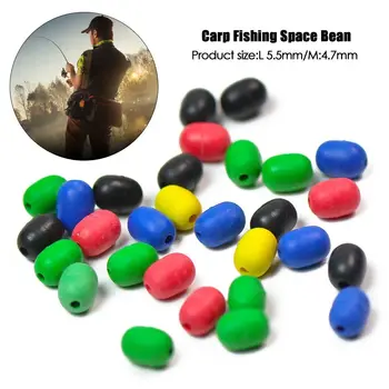 50vnt Anti-winding Carp Fishing Bean for Big Object Fish Float Stopper Line Bean Bobber Rig Fishing Accessories