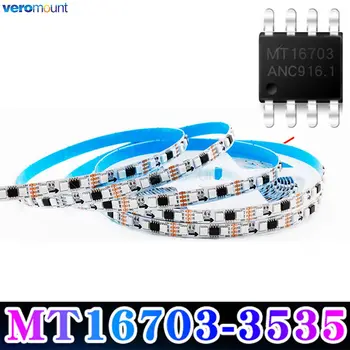 5m 12V MT16703 Pixel RGB LED strip 72 96leds/m 4Pin Dual-Signal Addressable Programmable Similar WS2815 Full Color Tape 3535 SMD