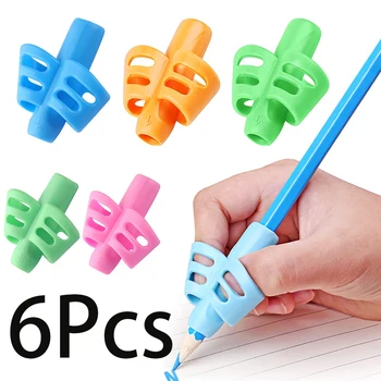6Pcs Rašiklio rankenos vaikams Rašysenos vaikai Rašiklis Rašymo priemonė Rankena Laikysenos korekcijos įrankis vaikams ikimokyklinio amžiaus vaikams