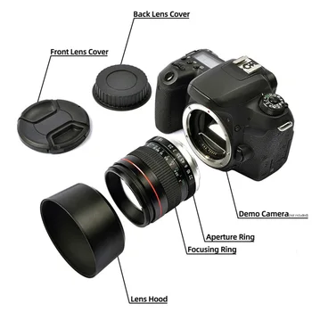 85mm F1.8 fotoaparato objektyvas, skirtas 