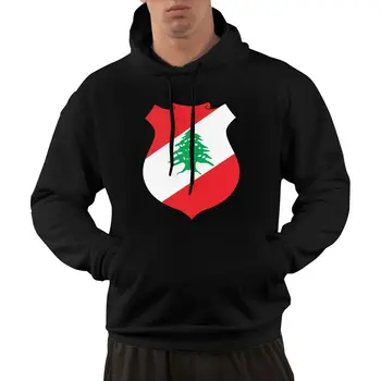 95% Libano šalies vėliavos medvilnės emblema Šiltas žieminis megztinis su gobtuvu Vyrai Moterys Unisex Hip Hop stiliaus džemperis