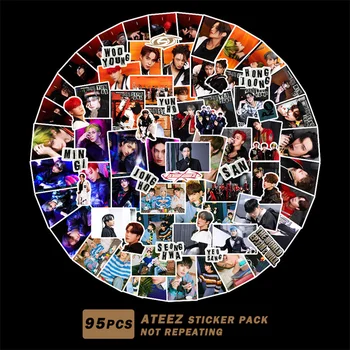 95pcs/set KPOP ATEEZ Return Album THE WORLD EP. FIN WILL SEONGHWA Yunho Yeosang Hongjoong lipdukai 