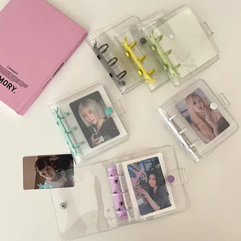 A7 Skaidrus PVC viršelio segtuvas Fotokortelių laikiklis Kpop Idol kortelė Nuotraukų albumas Rinkti knygas Mielos kortelės Saugojimas Mokyklinės kanceliarinės prekės