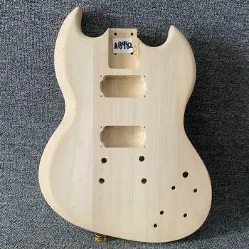 AB982 SG gitara Nebaigtas 6 stygų elektrinės gitaros korpusas kietame bosiniame medyje 