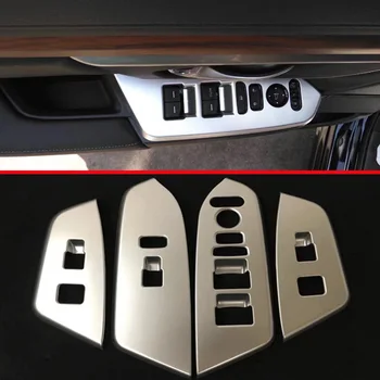 ABS Pearl Chrome vidinių durų mygtukų skydelyje Dangtelio apdaila Honda CR-V CRV 2017 2018 automobilių aksesuarų lipdukai