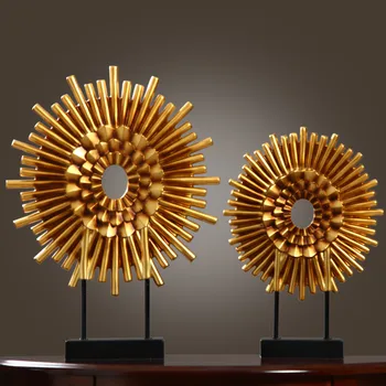American Abstract Resin Sun Ornaments Meno kūriniai Namų svetainė TV spintelė Figūrėlės Amatai Viešbučio biuro aksesuarai Dekoravimas
