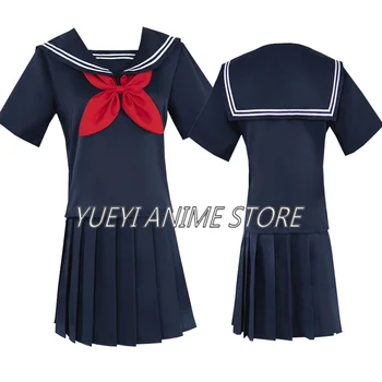 Anime My Hero Academia Cosplay drabužiai Mokyklos uniforma Jūreivis JK suknelė trumpomis rankovėmis Sijonas