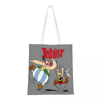 Asteriksas ir Obeliksas Animacinis filmas Manga pirkinių krepšys Pečių drobė Tote krepšys Nešiojama prancūzų komiksų serija Bakalėjos prekės Pirkėjų krepšiai