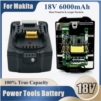 Atnaujinta BL1860 įkraunama baterija 18 V 6000mAh ličio jonas, skirtas Makita 18v 6.0Ah baterija BL1840 BL1850 BL1830 BL1860B LXT 400