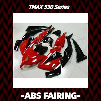 Aukšta kokybė Tmax530 aptakų rinkinio kėbulo varžtams, skirtiems Tmax 530 2012 12-19 Tmax Fairing ABS plastiko įpurškimas raudonai juodas