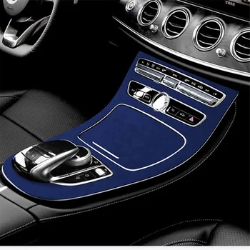Autocentrinis valdymo pultas Zomšos dekoratyvinis lipdukas skirtas Mercedes-Benz E klasės E200L/E300L modifikacijai Raudona
