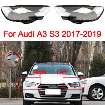Automatinis priekinių žibintų dangtelis Audi A3 8P S3 RS3 skaidrus priekinio žibinto lęšio stiklinis šviestuvo lęšis 2017-2019