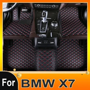 Automobiliniai grindų kilimėliai BMW X7 G07 2018~2023 7seat odinis padas Prabangus odinis kilimėlis Anti Dirty Kilimas Patvarūs kilimai Automobilių aksesuarai 2019
