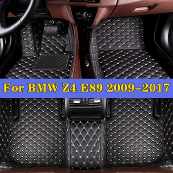 Automobilinės kojų pagalvėlės BMW Z4 E89 2009-2017 automobilių salono aksesuarai Apsauginė trinkelė Custom Auto Floor Kilimėliai Automobile Carpet Cover