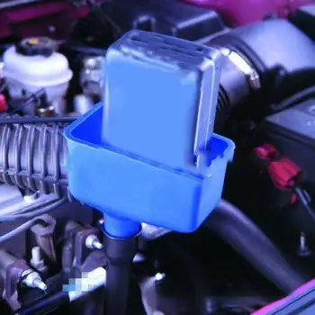 Automobilio alyvos piltuvas Efektyvus alyvos pridėjimas Kompaktiškas mažo dydžio mėlynas automobilio piltuvas varikliui